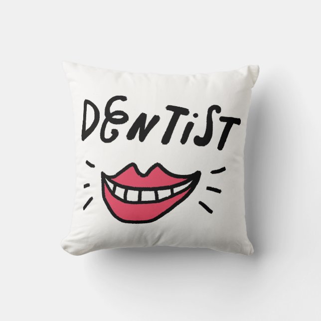 Coussin Sourire de dentiste (Recto)
