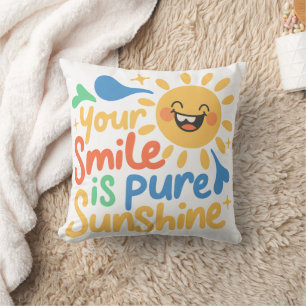 Coussin Sourire radieux, inspiration pour les petits enfan