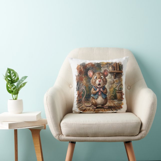 Coussin Souris avec un air surpris  (Chaise)