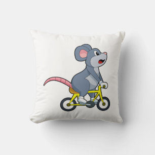 Coussin Souris avec vélo