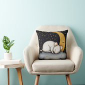 Coussin ☁️🐭 Souris Blanche Nuage Sommeil Décoration Douil (Chaise)