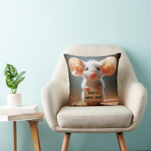 Coussin Souris Carton Avec Panneau Carton