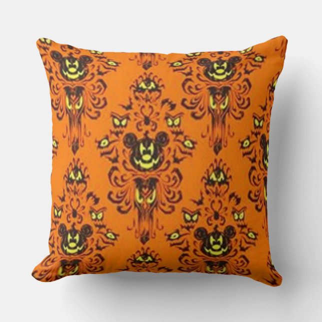 Coussin Souris Citrouille Effrayante (Recto)