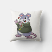 Coussin Souris comme marié avec costume (Verso)