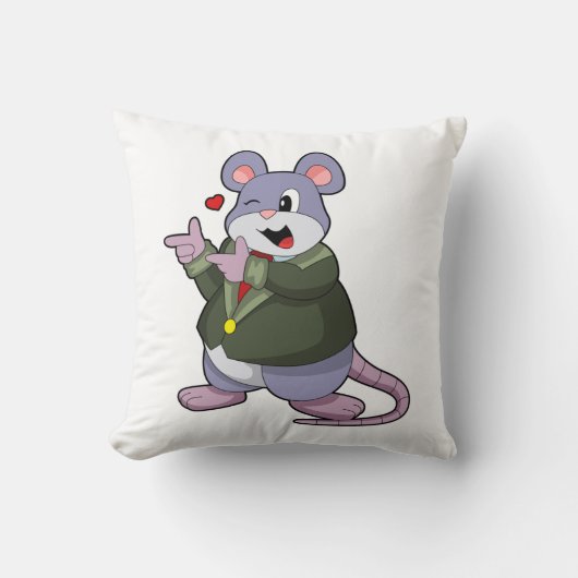 Coussin Souris comme marié avec costume (Recto)