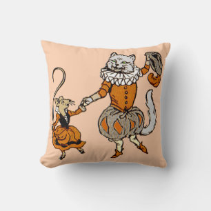 Coussin souris dansant avec une empreinte de chat