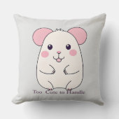 Coussin Souris dodue mignonne (Recto)