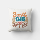 Coussin Souris Grosse Rire Souvent (Recto)