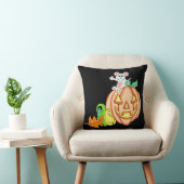 Coussin Souris Halloween Et Citrouille (Chaise)