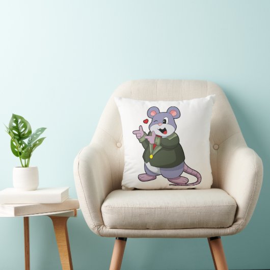 Coussin Souris mariée avec costume (Chaise)
