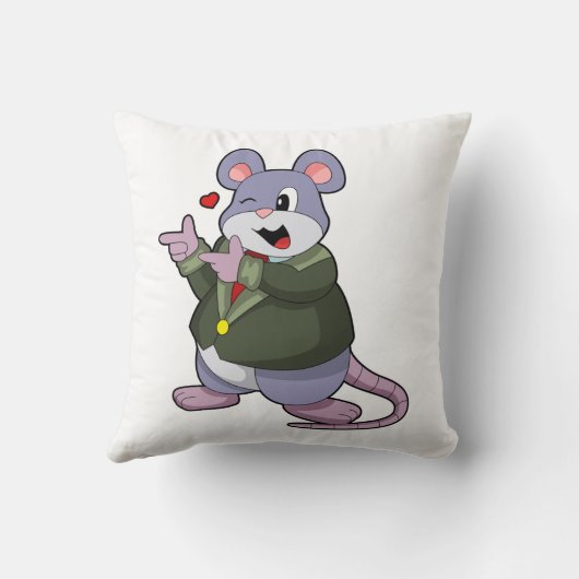 Coussin Souris mariée avec costume (Verso)