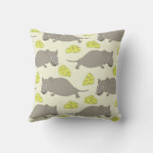 Coussin Souris motif fromage (Verso)