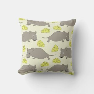 Coussin Souris motif fromage