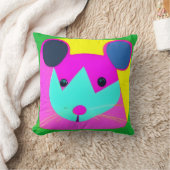 Coussin Souris psychédélique sur une crèche (Couverture)