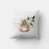 Coussin Souris victorienne en tasse de thé (Recto)