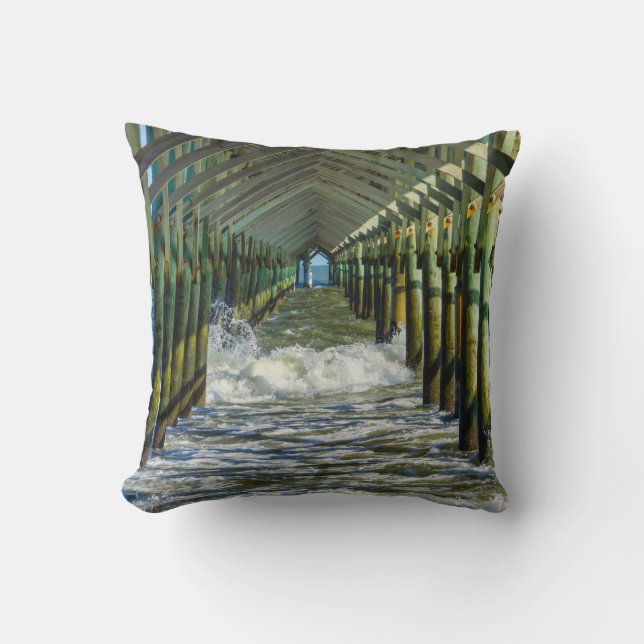 Coussin Sous Folly Beach Pier (Recto)