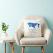 Coussin Sous la baleine marine Statistiques de naissance p (Chaise)