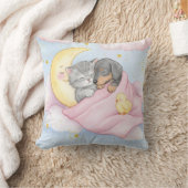 Coussin Sous La Couverture Rose, Chaton, Chiot, Chick (Couverture)