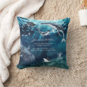 Coussin Sous la mer | Ocean Baby Birth Stats (Couverture)