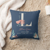Coussin Sous la mer Octopus Alphabet Lettre L État de nais (Couverture)