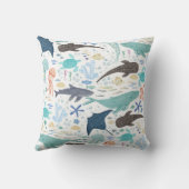 Coussin Sous le Baby shower Sea Boy (Verso)