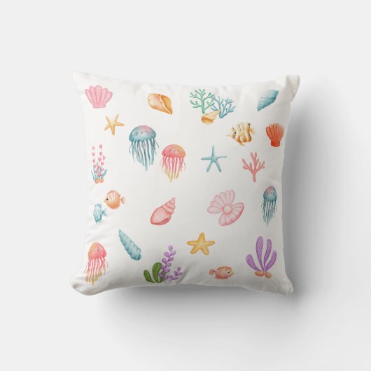 Coussin Sous le Motif marin (Recto)