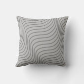 Coussin Sous les vagues de la mer Créatures Grey Cushion (Verso)