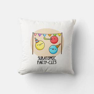 Coussin Sous-Parti Atomique - cycles Funny Science Pun