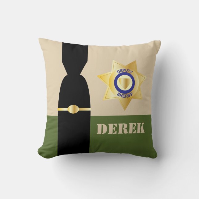 Coussin Sous-shérif Badge Police Uniforme (Recto)