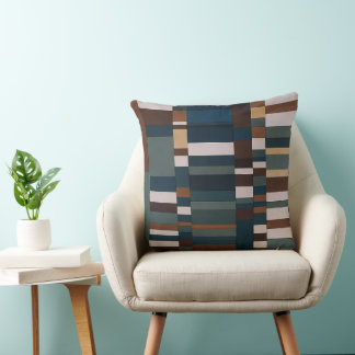 Coussin  Southwestern Colors Geometric Color Block Pattern