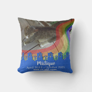 Coussin Souvenir commémoratif de l'animal de compagnie Kee