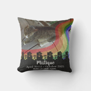 Coussin Souvenir commémoratif de l'animal de compagnie Kee