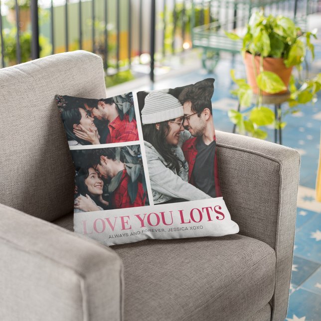 Coussin souvenir couple 3 photos (Créateur téléchargé)