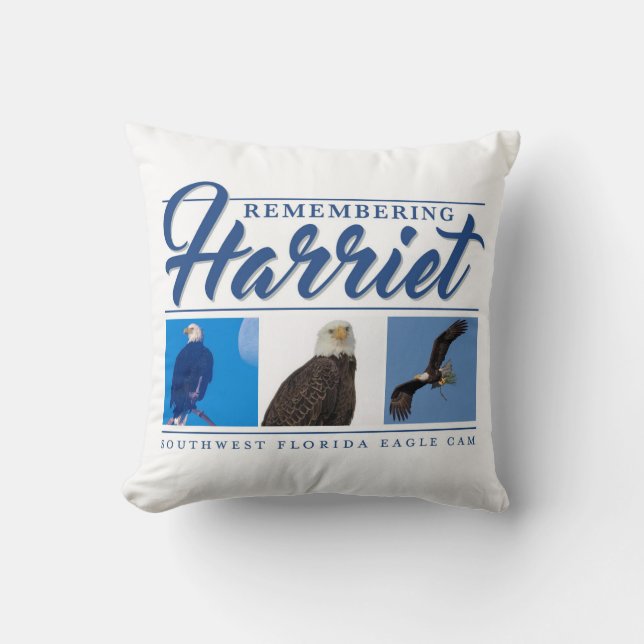 Coussin Souvenir de l'oreiller à lancer de Harriet (Recto)