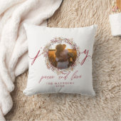 Coussin Souvenir de M. et de Mme First Christmas Photo (Couverture)