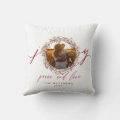 Coussin Souvenir de M. et de Mme First Christmas Photo (Verso)