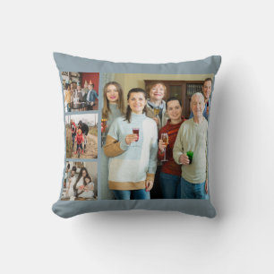 Coussin Souvenirs chères : personnalisable 4 Photo Collage