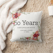 Coussin "Souvenirs dorés : Célébrer 50 ans d'amour" (Couverture)