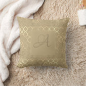 Coussin Soybean Monogram Quatrefoil Nouveaux mariés Mariag (Couverture)