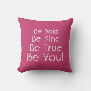 Coussin Soyez Gentil Typographie Inspirante de Positivité 