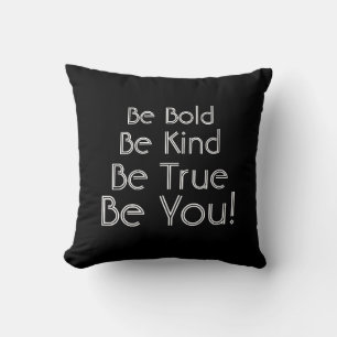 Coussin Soyez Gentil Typographie Inspirante de Positivité