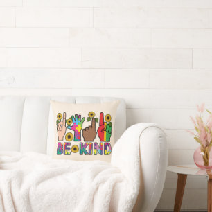 Coussin Soyez inclusif - Message positif Décor Accueil