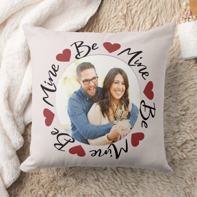 Coussin Soyez le mien Saint Valentin Couple Photo Love (Couverture)