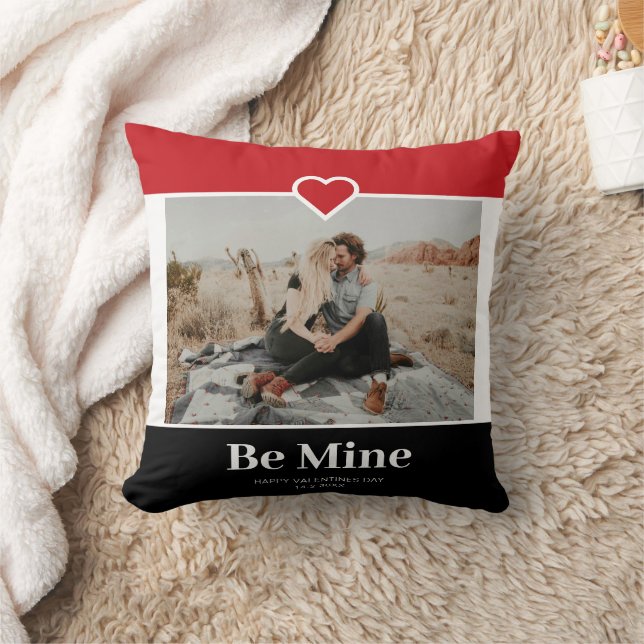 Coussin Soyez le mien Valentines photo modernes (Couverture)
