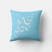 Coussin Soyez libre (blanc) (Verso)