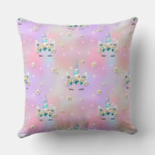 Coussin Soyez Magique Princesse Unicorn Couronne Fleurs Ét (Verso)