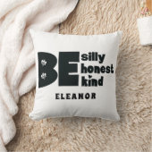 Coussin Soyez Sincère Joyeux Gentil Nom Inspirant (Couverture)