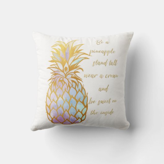 Coussin Soyez un carreau d'ananas (Verso)