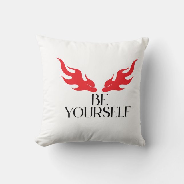 Coussin Soyez vous-même - Autonomiser les citations minima (Recto)
