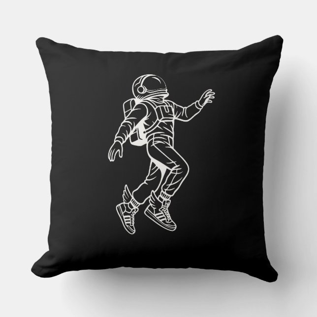 Coussin Space Kicks : Vol en astronaute ailé (Recto)